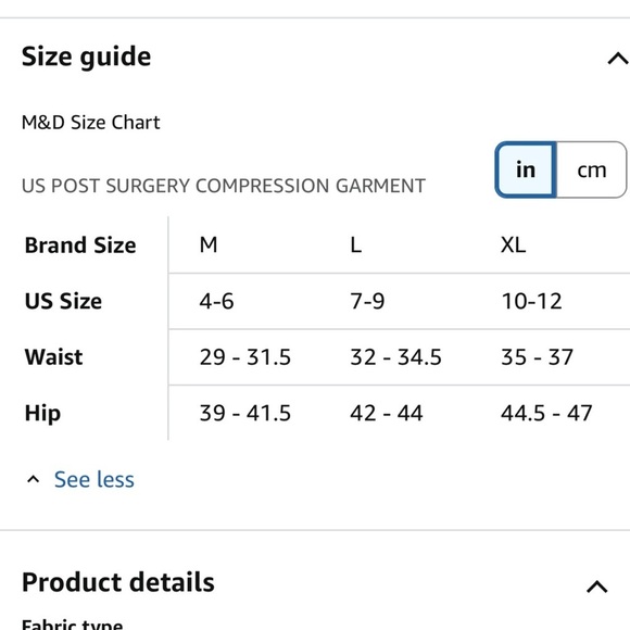 M&D Fajas Colombianas Post Surgery Tummy Tuck Compression Shapewear L - Picture 16 of 16